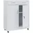 Mendler Aktenschrank HWC-O89, Stahlschrank Büroschrank, Rollen Türen Schubladen abschließbar Metall 116x90x40cm ~ weiß