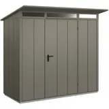 Hörmann Metall-Gerätehaus Berry Modern mit Pultdach Typ 1, 248 x 153 cm,quarzgrau,3,8 m2