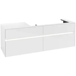 Villeroy & Boch Waschbeckenunterschrank Collaro 4 Auszüge 160 x 54,8 x 50 cm Glossy White