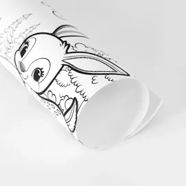 Queence Wandsticker QUEENCE "Einhorn am Himmel", weiß, B:60cm H:90cm, Vinyl, Wandtattoos, DIY-Wandsticker zum Bemalen