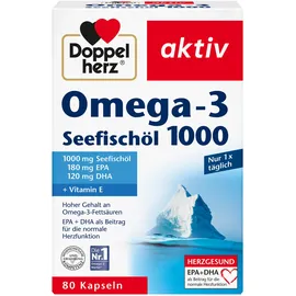 Doppelherz Aktiv Omega-3 Seefischöl 1000 Kapseln 80 St.