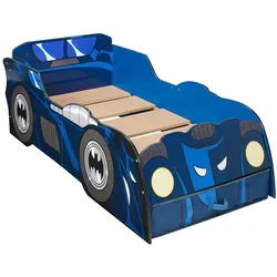 Batman: Batmobil-Bett für Kinder und Kleinkinder mit Beleuchtung inklusive Schublade zur Aufbewahrung