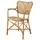 Casa Padrino Designer Gartenstuhl mit Armlehnen  bronze
