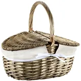 KESPER Picknickkorb braun Weide B/H/L: ca. 28x36x40 cm - braun, beige