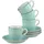 CreaTable Vintage Nature Aqua Espresso Set 8-tlg. blau