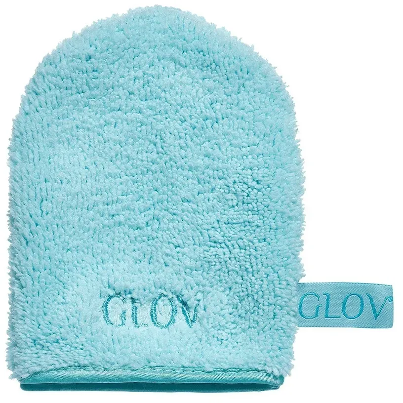 GLOV On The Go - Blue Lagoon Mehrweg Mikrofaserhandschuh zur Gesichtsreinigung und zum Abschminken nur mit Wasser Gesichtsreinigungstools   Weiss 