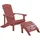Beliani Moderner Muskoka Gartenstuhl 75 x 88 x 88 cm rot