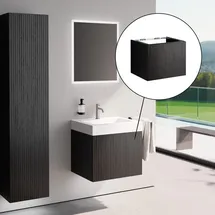 Neoro n50 stripes Unterschrank B: 60 cm mit 1 Auszug, BN0486BBO,