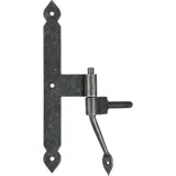 halcö 0127.058.00.0.01 Fensterladen-Mittelband Ladenband Fulp, 190 mm, Stahl verzinkt schwarz passiviert,