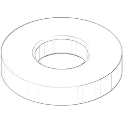 Dornbracht Rosette Ersatzteile 3/4" 092789001 55x10mm chrom 092789001-00