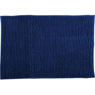 Badteppich Chenille Blau 50 x 80 cm