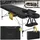 Tectake tectake® 2 Zonen Massageliege, mit Aluminiumgestell, 205 x 95 x 89 cm