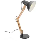 Navaris Chao Zan Holz Schreibtischlampe Schwarz