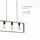 just light. Franky 3-flg. E27 69 x 120 cm rechteckig schwarz