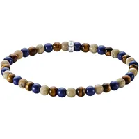 Thomas Sabo Armband »Bead Armband, A2183-531-7-L21«, mit Lapislazuli-Imitat, Tigerauge,