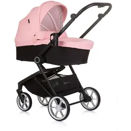 Chipolino 3 in 1 Kombikinderwagen Linea, Sportsitz, i-Size Babyschale, Babywanne rosa