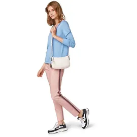 Tom Tailor Front Logo Coin Pullover Mit V-ausschnitt Sea Blue Melange XS