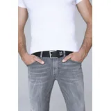 Camp David Herrengürtel Leder schwarz 105 cm