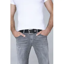 Camp David Herrengürtel Leder schwarz 105 cm