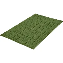 KLEINE WOLKE Badteppich Tiles Grün 60 x 100 cm