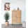 House Nordic Highboard KYOTO 80 x 130 cm Braun / Schwarz