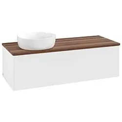 Villeroy & Boch Antao Waschtischunterschrank 1200x360x500mm L33012MT mit Beleuchtung FK/AP: MT/2