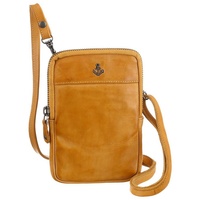 HARBOUR 2nd Mini Bag Benita, aus griffigem Leder mit typischen Marken-Anker-Label gelb