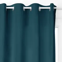 Atmosphera Verdunkelnder Vorhang Dolce Samt - mit Ösen - blaugrün 140 × 260 cm