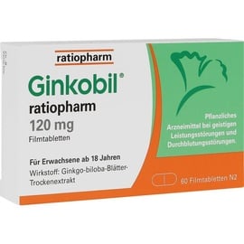 Ratiopharm Ginkobil ratiopharm 120 mg Filmtabletten 60 St.