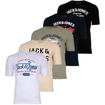 JACK & JONES JJLEOGRA TEE CREW NECK mehrfarbig L