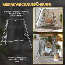 Outsunny Hängesesselgestell Ständer für Hängestuhl Stahl
