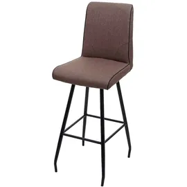 Proregal Barhocker mit Lehne Sitzhöhe 75 cm Braun