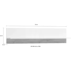 OTTO home Wandregal Stela 139 x 21,6 x 32 cm Weiß
