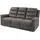 Atlantic Home Collection 3-Sitzer Cliff mit 2 Relaxfunktionen, Federkern und Becherhaltern in klappbarer Mittelkonsole grau