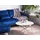 Beliani Couchtisch Rund Weiß Gold Marmor 80 x 80 x 40 cm