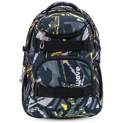 Rucksack Infinity Schulrucksack Tasche "Yellow Graffiti" Kinder Ranzen