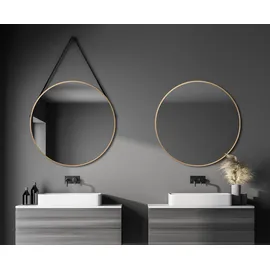Talos DSK Design Spiegel Silver Coiffeur Ø 80 cm gold
