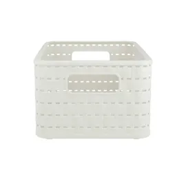 Rotho Aufbewahrungskorb Country 28 x 18,5 x 13 cm weiß