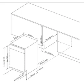 Amica EGSPV 587 916 Einbau-Geschirrspüler (vollintegrierbar, 448 mm breit)