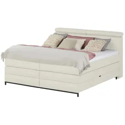 switch Boxspringbett  Kay , creme , Maße (cm): B: 183 H: 116