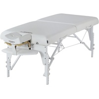Master Massage Montclair Mobil Massageliege Klappbar Massagebett Massagebank Kosmetikliege Portable Beauty Bett aus Holz 71cm Schneeweiß