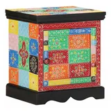 vidaXL Nachttisch Mehrfarbig 40x35x45 cm Massivholz Mango