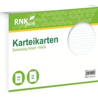 RNK Rnk, Karteikarten, Karteikarten liniert A4 (A4)