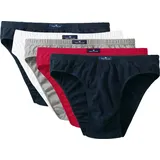 Tom Tailor Slip 5er Pack Mini Slip, Basic, einfarbig Blau/Weiß/Rot XL