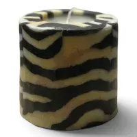 Stumpenkerze Zebra - Swazi Candles
