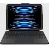 DEQSTER Prime Keyboard Tastatur-Hülle für iPad Air 11" (M2 / M3) Schwarz