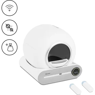 Wiesenfield Katzentoilette Selbstreinigend 65 l Grau