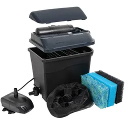 Teichfilter UBBINK "SmartClear 3000 PlusSet", blau (schwarzblau), B:29,3cm H:38,8cm L:39,2cm, Kunststoff, Filteranlagen, Kompakt und effektiv