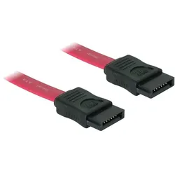 DELOCK SATA Kabel rot 0.3m, gerade/gerade