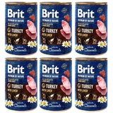 Brit Premium by Nature Junior Turkey and liver 6x400 g Truthahn und Leber natürliches Welpenfutter